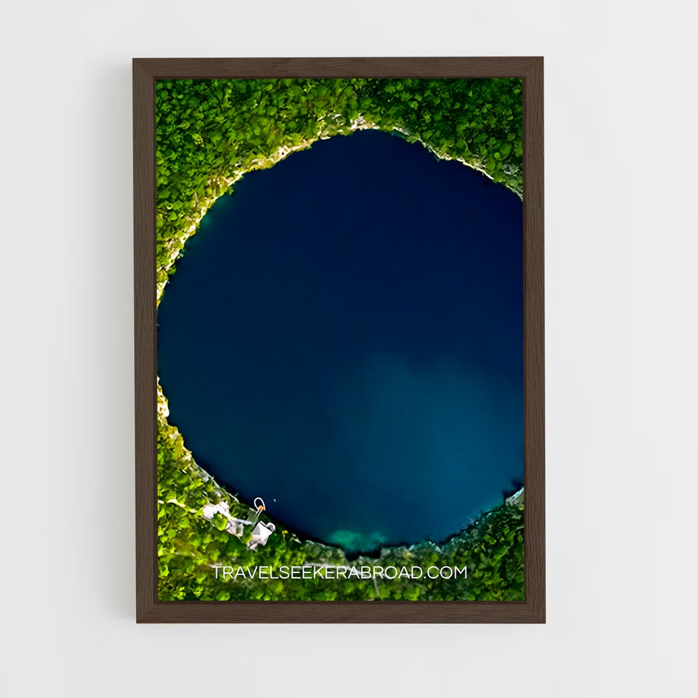 Poster Lac Azur – affiche Plongée en apnée (vue 5)